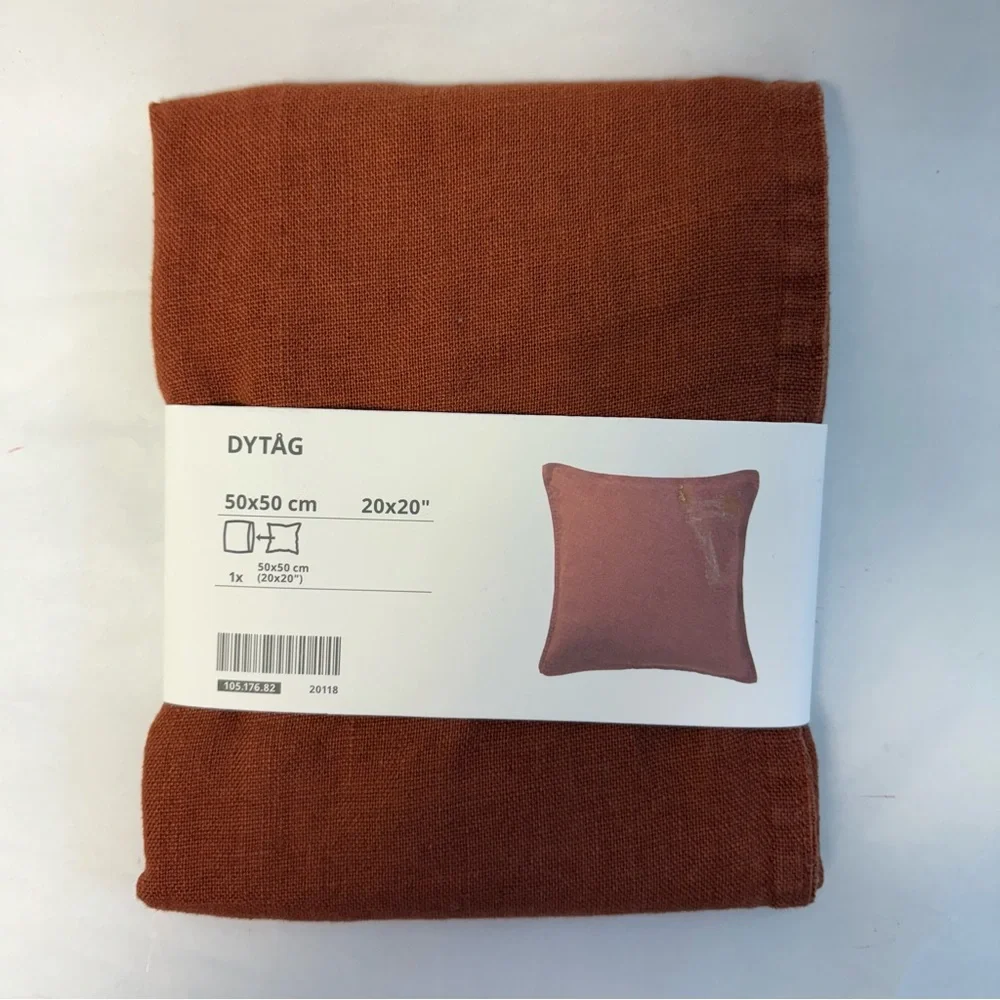 IKEA Rust Orange Throw Pillow NWT